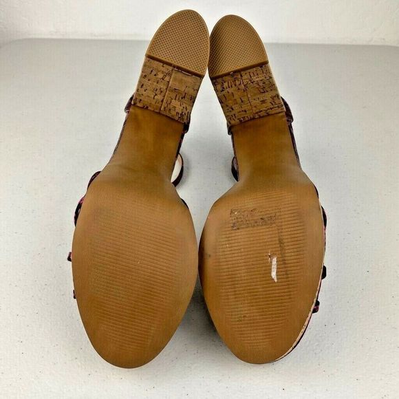 Aqua Milo Platform Heels Shoes Snake Print 10 New - Picture 5 of 11